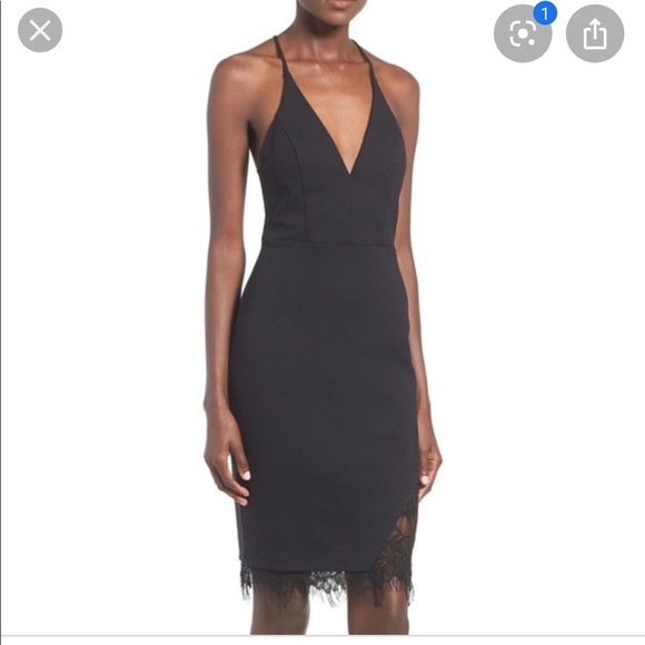 Brand New Astr the label black lace body con dress - Picture 2 of 7
